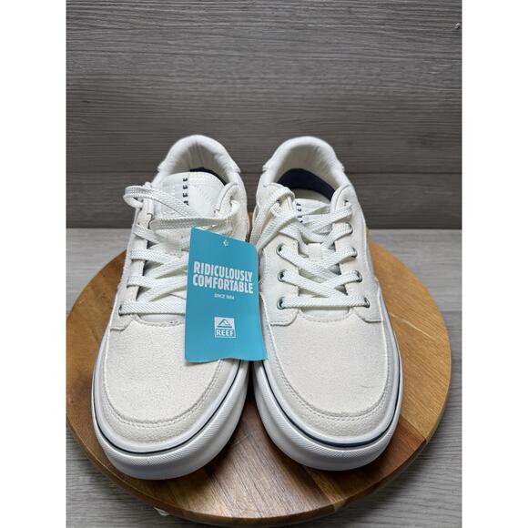 Reef Men's El Jefe Lightweight Suede Sneakers CD4 Chalk CJ6976 Size US:10 - Picture 3 of 10